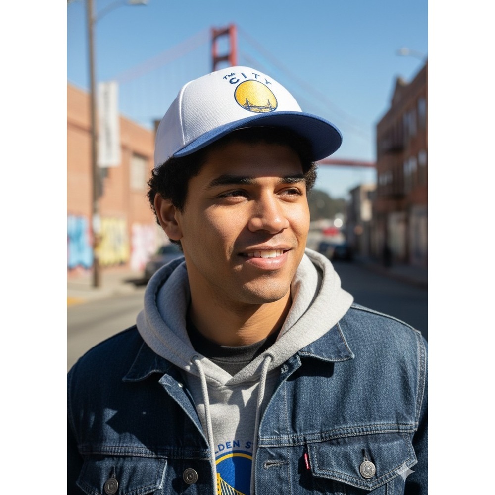Mitchell & Ness Golden State Warriors Blue OS Hardwood Classics The City NBA